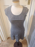 Ladies Select Size 10 Grey Cap Sleeved Dress