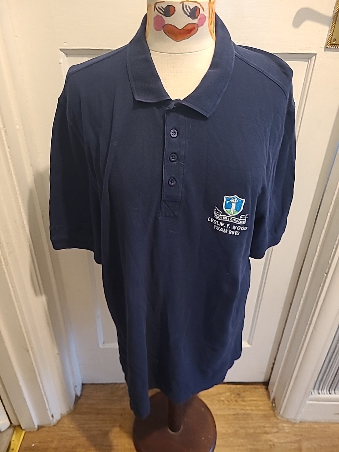 Mens Glenmuir Size Xl Navy Short Sleeved Golf Polo