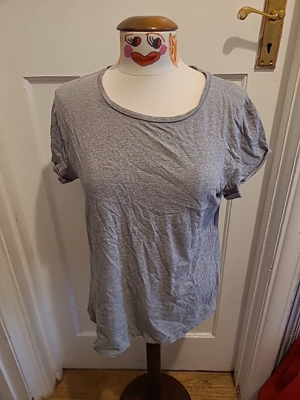 Ladies Earth Positive Large Grey Short Sleeved Tshirt