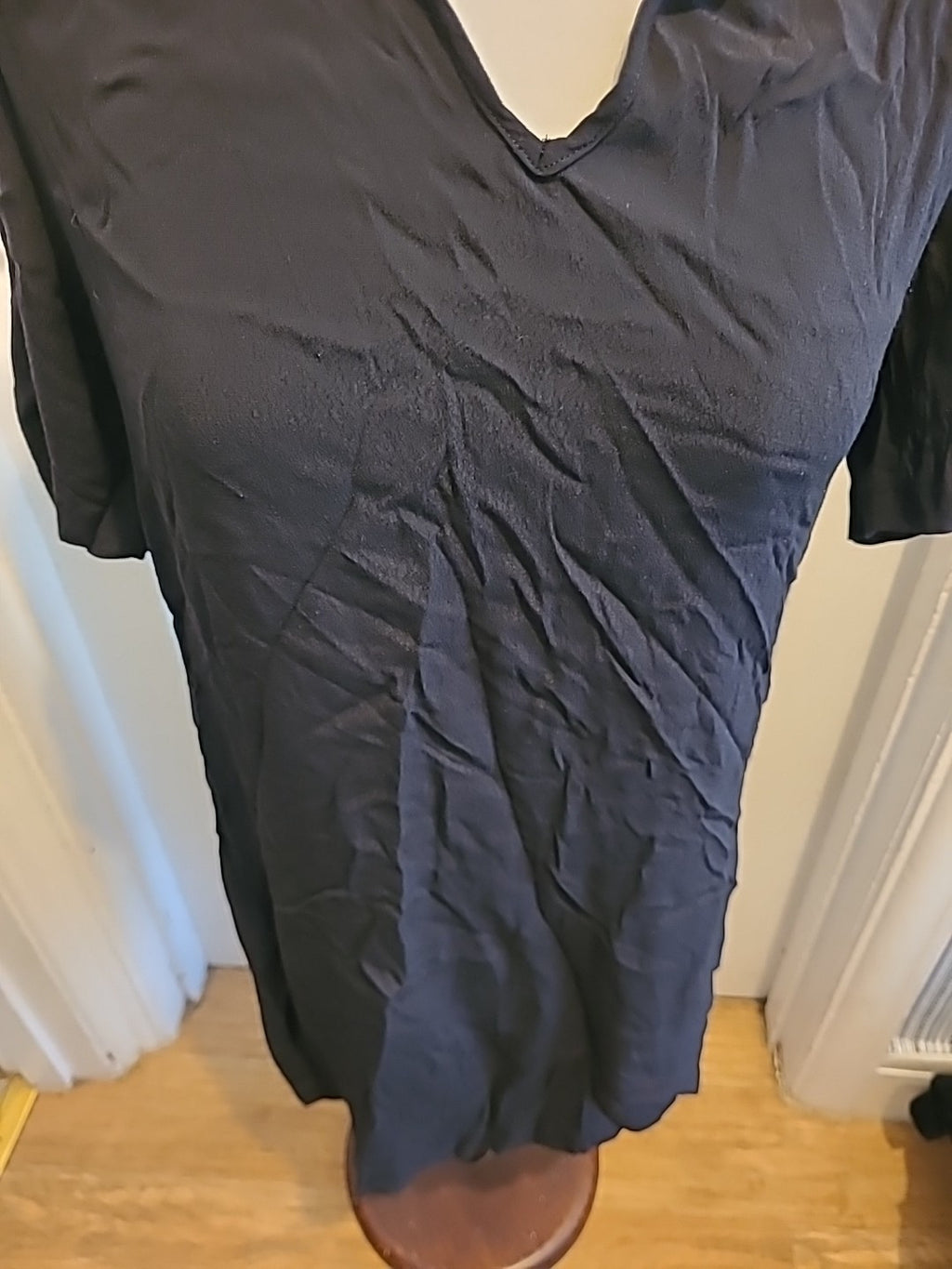 Ladies New Look Size 8 Black Short Sleeved Tshirt Dress