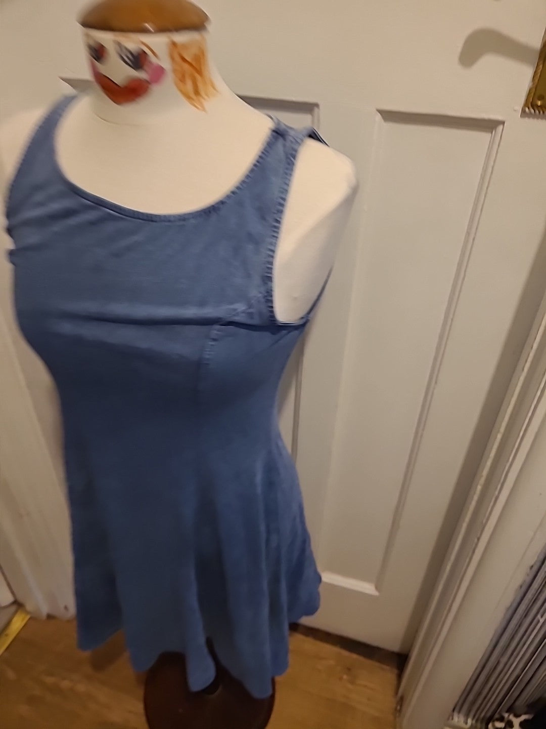Ladies Medium Blue Sleeveless Tunic